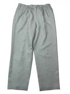 Talbots Dress Pants Women's Size 20 Wide Leg Aqua Linen Blend Lined NWOT - Picture 1 of 24
