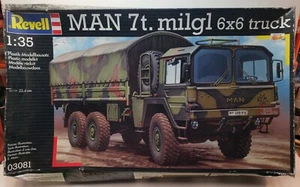 Revell 1/35 Model kit Germany MAN 7-ton Milgl 6x6 Truck Cargo Military Vehicle - Picture 1 of 7