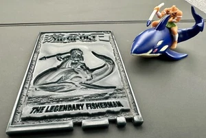 Yu-Gi-Oh! Serie 10 Mini 2" Figur - 2003 gebraucht legendärer Fischer mit Platte LESEN - Bild 1 von 5