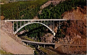 Postkarte Autobahnbrücke Schlachtberg Adler Fluss Canyon Glenwood Springs Co. - Bild 1 von 2