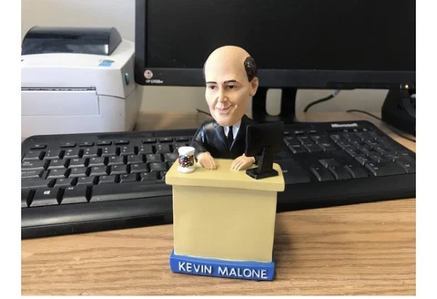 Lehigh Valley Iron Pigs Kevin Malone The Office Bobblehead Sga Cover