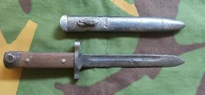 CUCHILLO CARCANO ITALIANO DE LA SEGUNDA GUERRA MUNDIAL CUCHILLO DE LUCHA TRINCHERA M1938 HOJA FIJA - Imagen 1 de 11