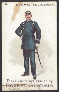 SINCLAIR - POLICEMEN OF THE WORLD - #6 GERMAN POLICEMAN - Picture 1 of 2