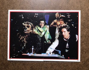 1983 STAR WARS RETURN OF THE JEDI ALBUM STICKER #114 & #115 CREW ON BOARD 