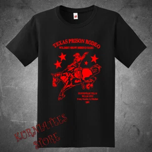 Texas Prison Rodeo Show 1981 Men's Black Size S to 5XL - Picture 1 of 1