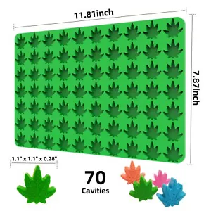 Mini Leaf Silicone Candy Molds for Chocolate Gummy, Small Leaf Wax Melts Molds B - Picture 1 of 6