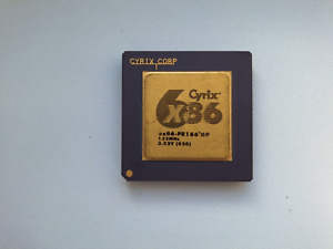 Cyrix 6x86-PR166+ GP 133MHz 3.52V 6x86 vintage CPU GOLD