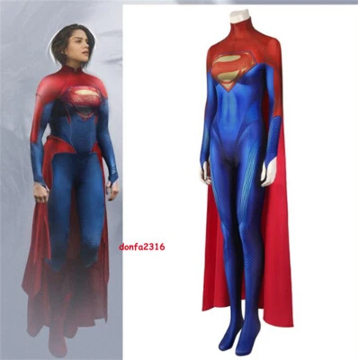 Película The Flash Supergirl Disfraz Juegos con disfraces Mono Capa Mujeres Trajes Halloween Foto 1 de 4