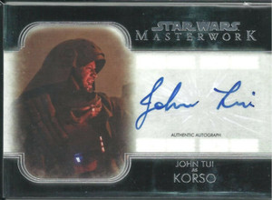 2020 Topps Star Wars Masterwork KORSO, John Tui Autograph Card