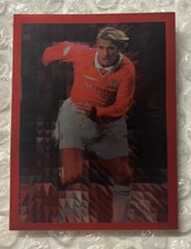 Manchester United Futera Europe 2000 Red/Silver Foil Sticker Beckham #79 Rare