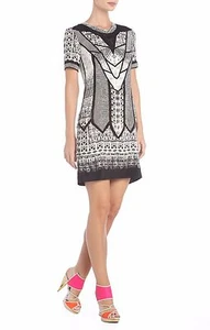 NEW BCBGMAXAZRIA RUNWAY KIDD DECO SILK LACE DRESS LKG6W025/M840A SIZE XXS - Picture 1 of 2