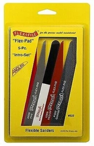 Flex-I-File 525 Flex-Pad Set: Angled Cut Sanding Sticks (5 diff grits) - Picture 1 of 1