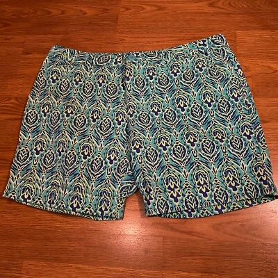 Pantalones Cortos Faded Glory EST 1972 12-Geométricos Florales-5 Bolsillos-Lazos-Puños-NUEVO SIN ETIQUETAS Foto 1 de 4