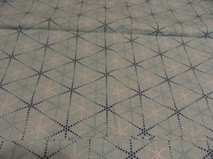 new 2 standard cotton flannel Pillow Cases pretty blue geometric print white dot - Picture 1 of 4