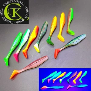 5x Jenzi River Shad 9cm NEU 20 verschiedene Farben Gummifisch Barsch Stint Bass - Bild 1 von 16