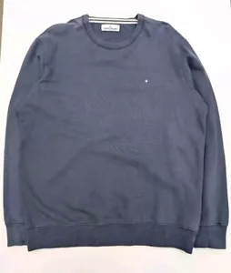 Stone Island Navy Brushed Cotton Stellina Crewneck Sweat - XXL - Picture 1 of 10