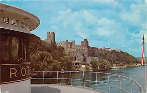 Tarjeta postal Robert Fulton Dayline Steamer West Point NY Nueva York pm 1959 - Imagen 1 de 2