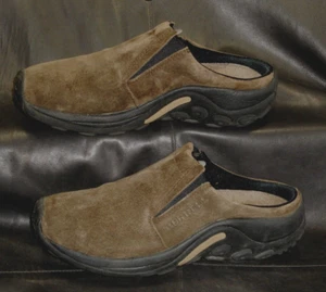 Merrell Jungle Slide Women's brown suede closed toe mules clog shoes size US 7 - Picture 1 of 5