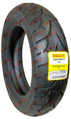 Pirelli Night Dragon GT 200/55R17 Tire Rear Motorcycle 200 55 17 2595600 - Image 1 of 4