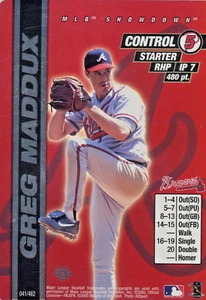 Greg Maddux 2000 MLB Showdown Base Card #041/462 1a Edizione Holo Spedizione Gratuita - Foto 1 di 2