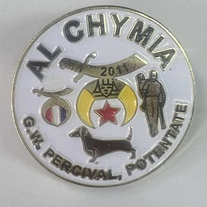Al Chymia 2011 Shriner Masonic Freemason Vintage Pin Lapel Hat Pin #134 - Picture 1 of 1