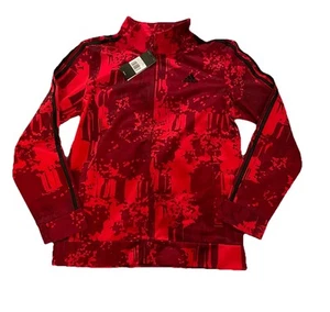 Boys XL Adidas Track Jacket Red Black Brand NEW Track Tricot - Picture 1 of 2