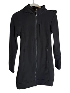Noel Asmar Equestrian All Weather Rider Coat Mid Length Black Full Zip Size XXS - Picture 1 of 6