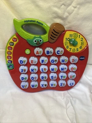 VTech LIGHT-UP ALPHABET APPLE Interactive Educational Time + ABC's Toy w/ Sound - Image 1 of 3