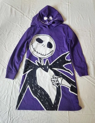 The Nightmare Before Christmas Shirt Dress Girl's Halloween Hoodie (S) 6/6x NEW - Image 1 of 4