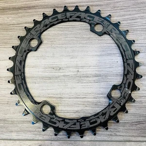 Race Face Narrow Wide 34T Chainring Black 4-bolt 104 BCD  - Picture 1 of 5