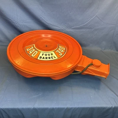 Filtro de aire original 340 1972 tiene puerta trampa aleta carrocería A B E Challenger Duster Foto 1 de 4