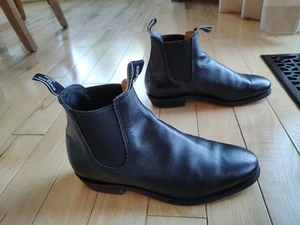 RM Williams Adelaide Women’s Chelsea Boots Black Leather Women's Sz 7.5 D - Picture 1 of 10