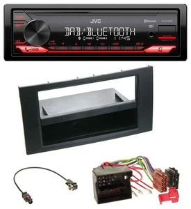 JVC DAB MP3 Bluetooth USB Autoradio für Ford Focus C-Max S-Max Galaxy 03-07 schw - Bild 1 von 8