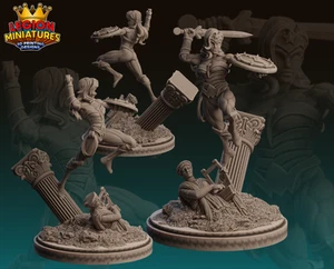 Wonder Woman Diorama Skulptur Statue Modellbausatz DC unbemalt/unmontiert - Bild 1 von 1