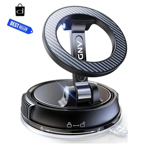 Support Téléphone Voiture pour MagSafe, Aspiration Forte & Aimant, Support 360° pour iPhone - Photo 1 sur 7