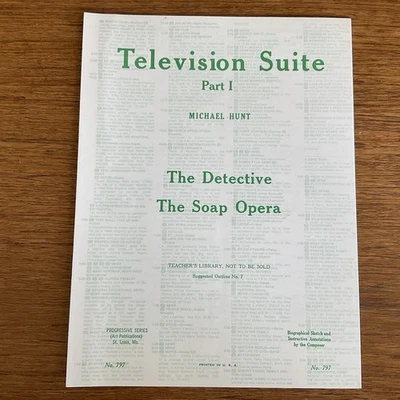 Television Suite part I~Hunt~Progressive 700 Series~#797~Art Publication Society - Image 1 of 4