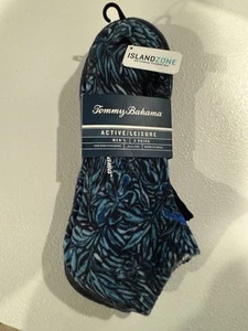 Nuevo Tommy Bahama Island Zone Coolmax Active Corte Bajo 3 Pares Calcetines Tropicales - Imagen 1 de 9