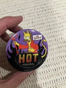 Vintage The Simpson Hot Mints Tin(empty) Dead Flanders W/Horns - Picture 1 of 7