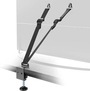 Correas de seguridad para TV muebles y anclajes de pared sin perforaciones paquete de 1, negro - Imagen 1 de 7