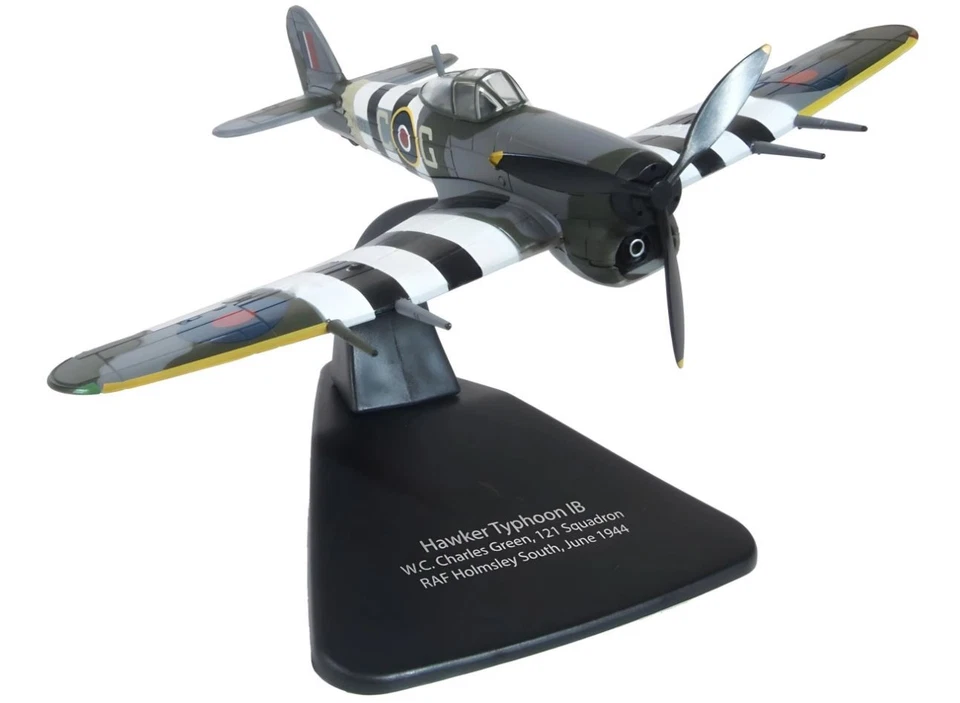 OXFORD DIECAST, HAWKER Typhoon IB - W.C Charles Green - 121 Squadron - RAF Ho... - Immagine 1 di 1
