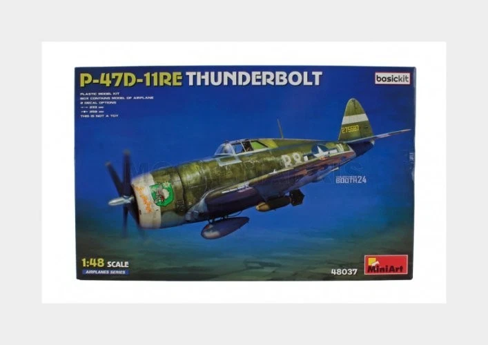 MINIART 48037 DRAGON WINGS - P-47D-11RE THUNDERBOLT AIRPLANE MILITARY 1942 - 1/4 - Immagine 1 di 1