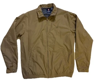 Chaps Ralph Lauren Harrington Jacket Mens Size LT Beige Full Zip Casual - Picture 1 of 4
