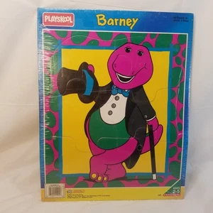 Barney lila Dinosaurier Playskool Puzzle 549-02 alle verkleidet 1993 Vintage Neu in Verpackung Neu aus altem Lagerbestand - Bild 1 von 7