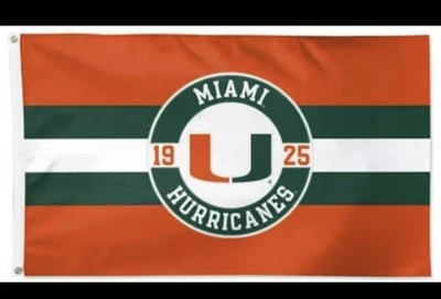 Bandera de Huracanes de Miami ~ Grande 3'X5' ~ ENVÍO GRATUITO ~ ¡¡Vendedor de EE. UU.!!! Foto 1 de 2