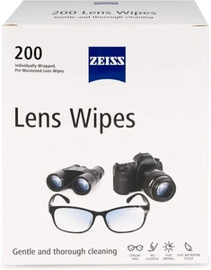 ZEISS Pre-Moistened Lens Cleaning Wipes, 200 200 Count (Pack of 1), White - Picture 1 of 9