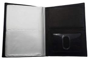 RFID Signal Blocking Leather European Hipster Wallet, Black, 5 x 4.5-Inch - Picture 1 of 9