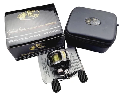 Johnny Morris Baitcasting Reel Signature Series II JMX10HD R/H Black in Case #3 - Image 1 of 4