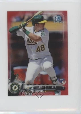 2017 Bowman Chrome Minis Base Rookies Red Refractor /10 Ryon Healy #35 RC - Image 1 of 2