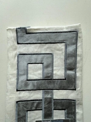 Kravet Modern Applique Quarry Designer  Fabric Remnant 24"x24" - Image 1 of 2