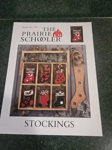 The Prairie Schooler STOCKINGS Cross Stitch leaflet #119 cardstock - Picture 1 of 2